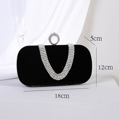 Bag Evening Wristlet Velvet Clutch Bags Women's