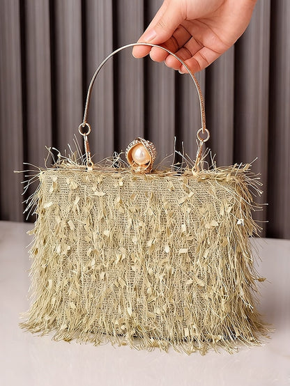 Women's Red Party Handbag – Green Christmas Elegant