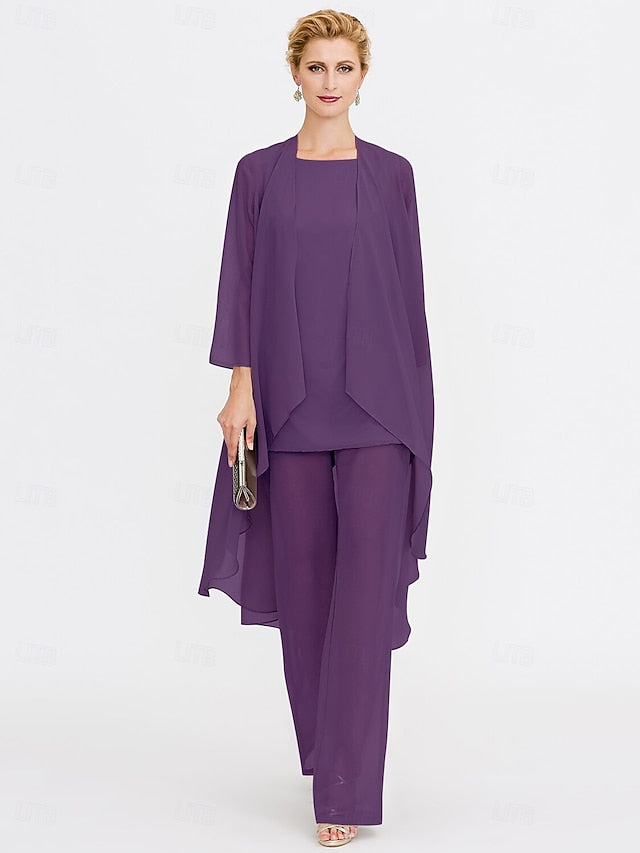 Beach of 3 Wedding Piece Bride the Mother Pantsuit