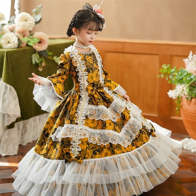 Rococo Dress Masquerade Party Gothic Costume Vintage Inspired