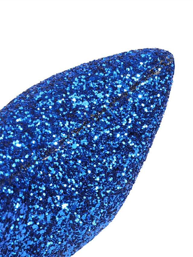 Red – High Women's Boots Heel Ankle Sparkly Glitter