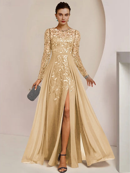 of Mother Dress Bride Elegant A-Line Guest Jewel Wedding the