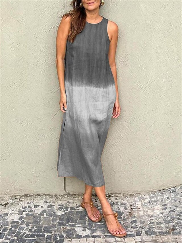 Women's Long Dress Maxi Dress Maxi Dress Faux Cotton Linen