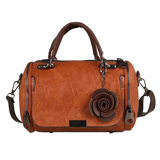 Vintage-Stil Floral Handtasche Damen Kunstleder