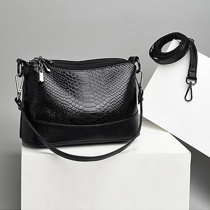 Leder Hobo Umhängetasche Schulter PU Damen
