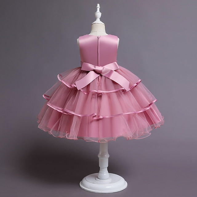 Sequin Dress Flower Girls' Kids Sleeveless Girl