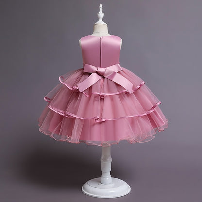 Sequin Dress Flower Girls' Kids Sleeveless Girl