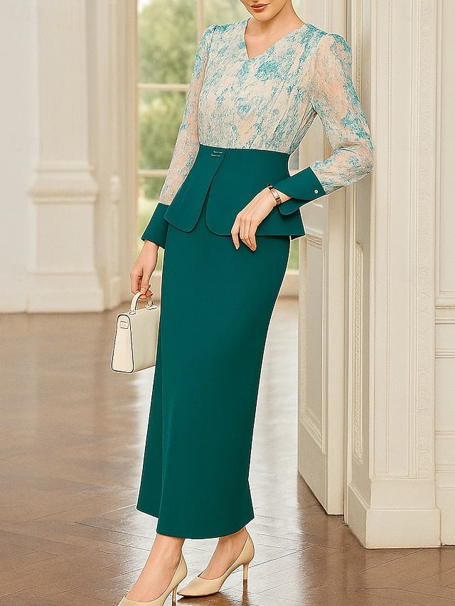 Two Formal the Mother Dress Elegant Sets of Piece Bride