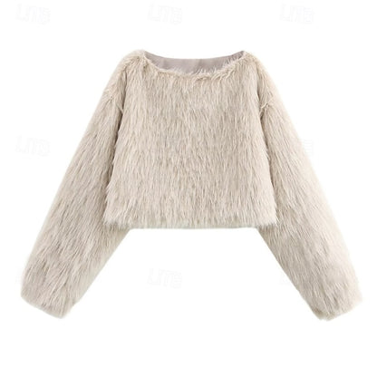 Warm Faux Coat Leathers Furs Fur Women's Comfortable