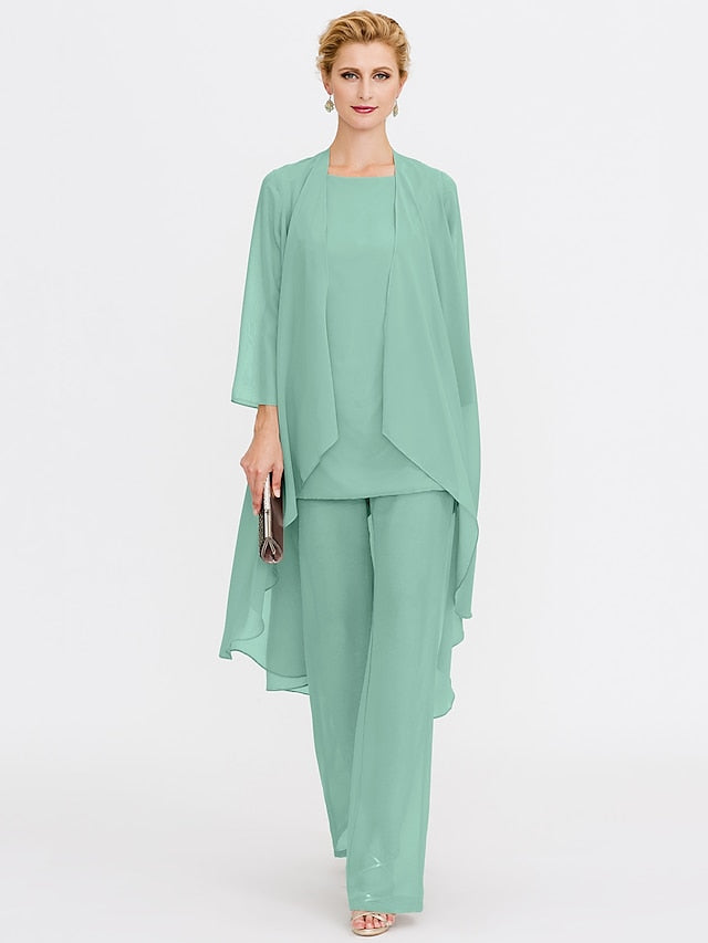 Beach of 3 Wedding Piece Bride the Mother Pantsuit