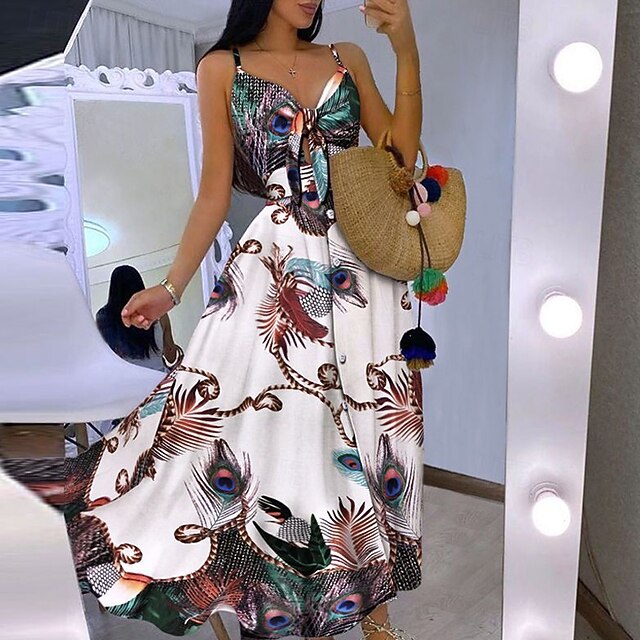 Women's Midi Dress Graduation Dress Swing Dress Summer