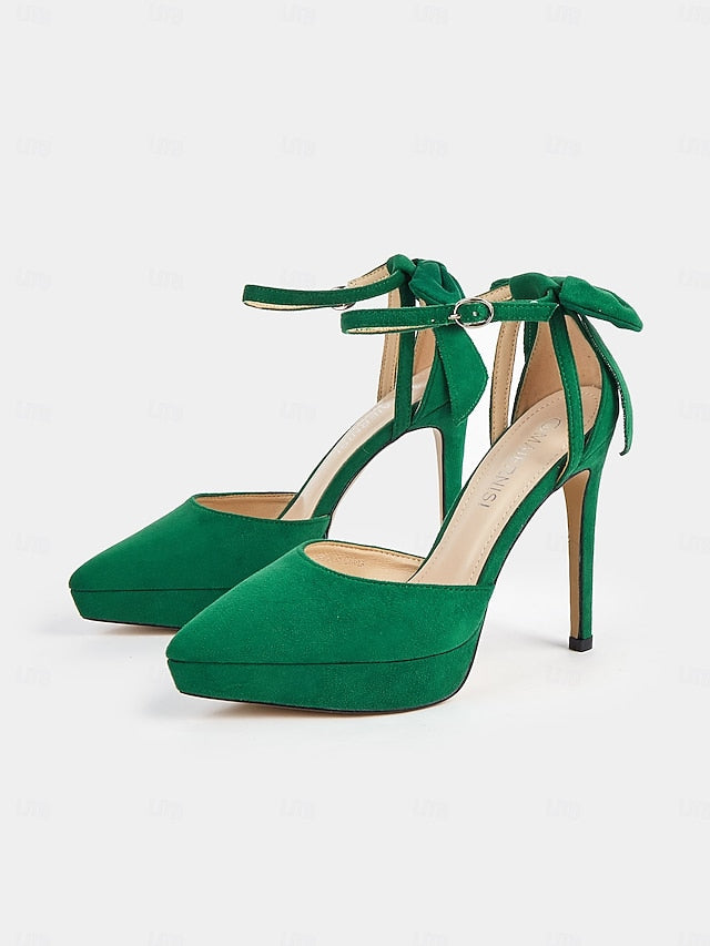 Stiletto Strap Elegant Platform Ankle Heels Women's with