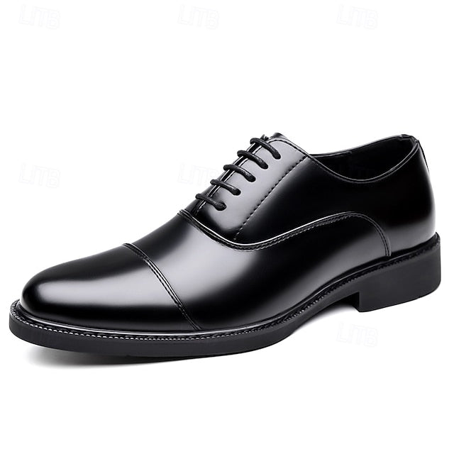Brown Classic Men's Design Shoes Oxford – Dress Cap-Toe