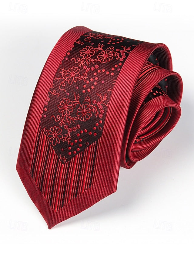 Men's - Tie Narrow Stripe Positioning 6cm Pattern