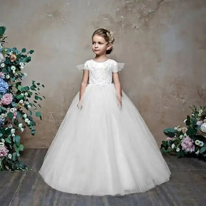 Party Girls' Communion Dress Flower Girl First