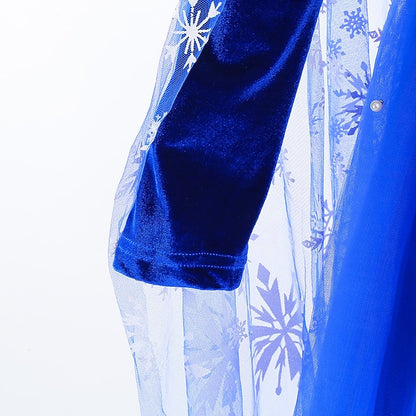 Princess Dress Fairytale Flower Party Frozen Theme Elsa Girl