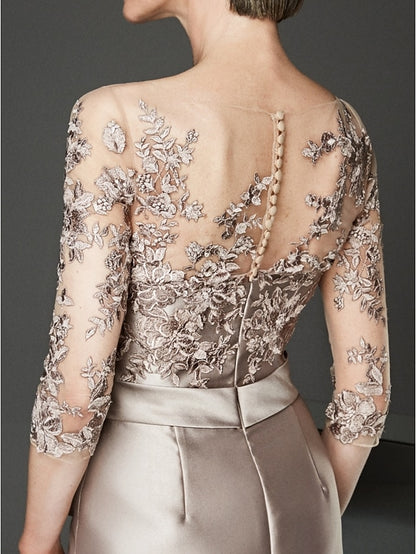 Elegant Plus of See Bride Sheath Size the Through Mother Dress