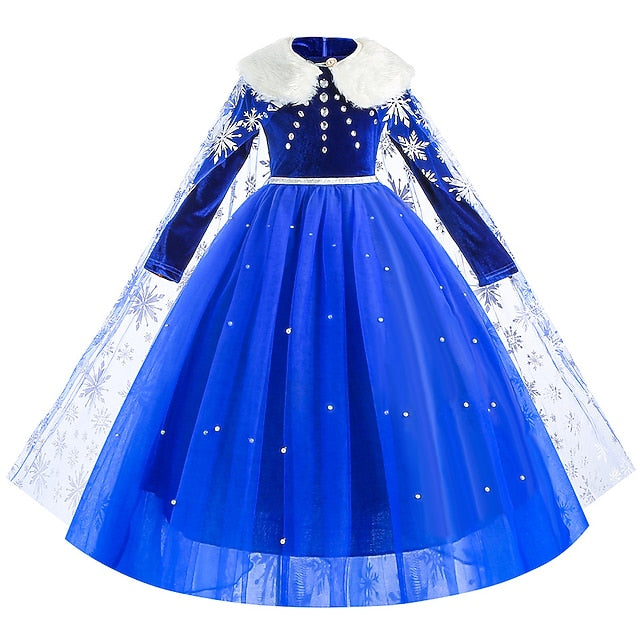 Princess Dress Fairytale Flower Party Frozen Theme Elsa Girl