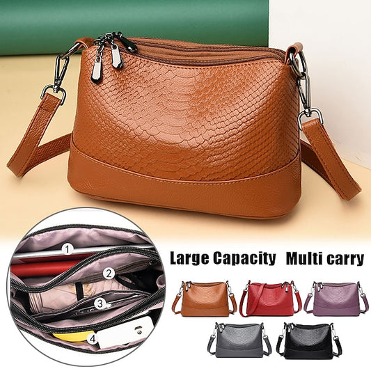 Leder Hobo Umhängetasche Schulter PU Damen