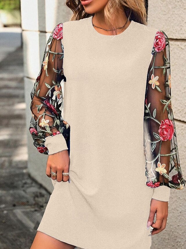 Women's Mini Dress Casual Dress T Shirt Dress Tee Dress