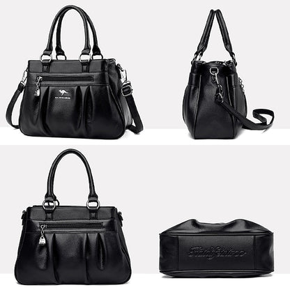 PU Women's Leather Daily Handbag Holiday Boston Bag Zipper