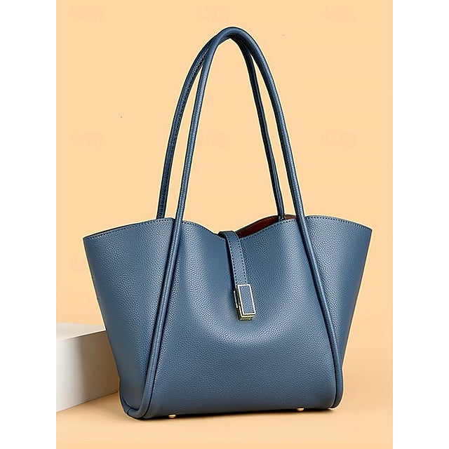 Leder Grün Tasche Tote Faux Damen