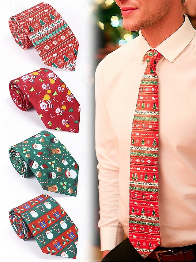 – Festive Holiday Neckwear Christmas Men's Ties and Fun