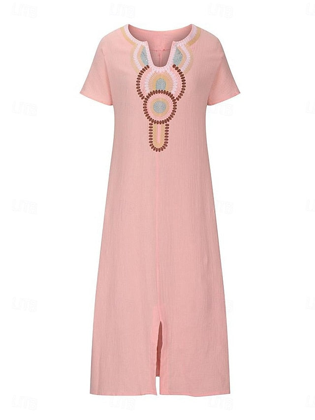 Women's Blue White Pink Summer Spring Maxi long Dress Maxi