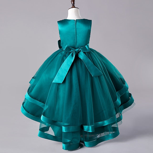 Dress Kids Festival Girls' Sleeveless Sequin Party Wedding