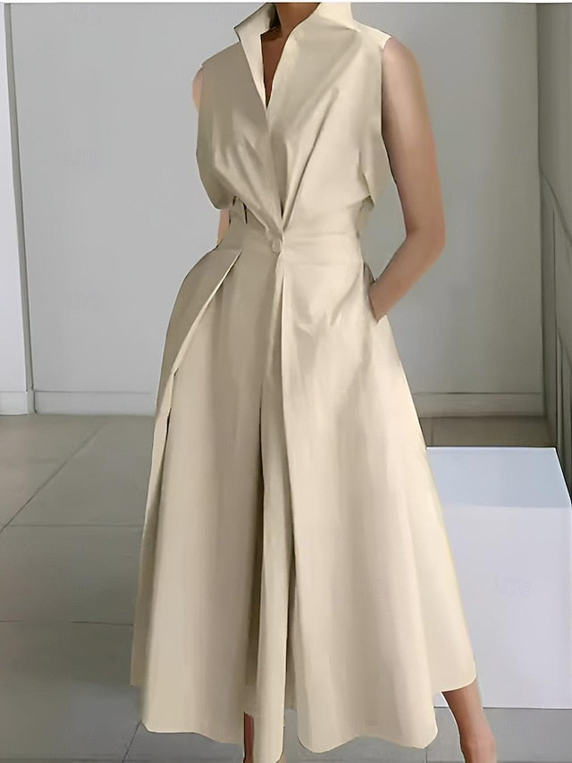 Women's Midi Dress White Dress Trumpet Mermaid Dress Print