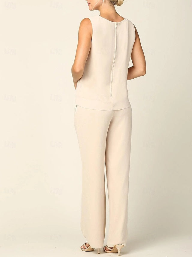 Crew Bride 3 of Dress the Pantsuit Neck Elegant Mother Piece