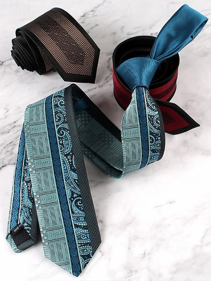 with Classic Necktie Men's Polyester Pattern
