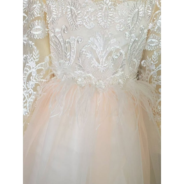 Party Wedding Girl Girls' Princess Flower Dress