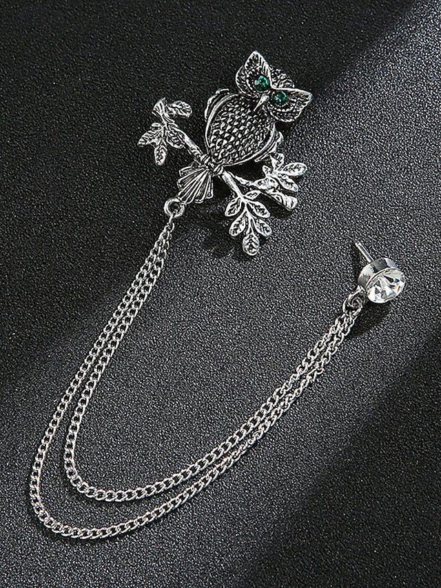 Brooch Deer Men's Lapel Pin Christmas with