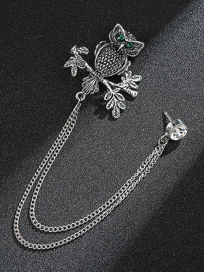 Brooch Deer Men's Lapel Pin Christmas with