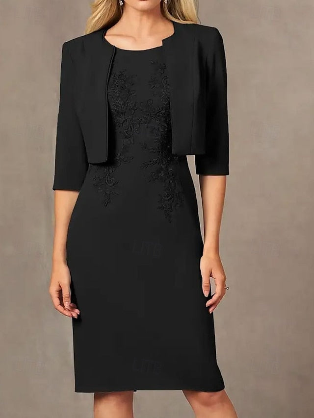 Two Sheath / Wedding Mother of the Column Suit Beach Piece Dress