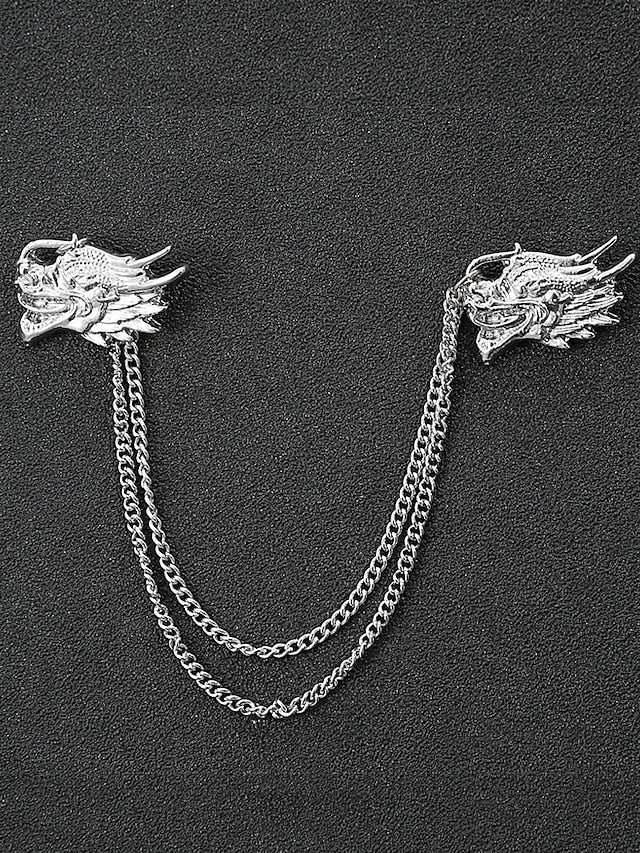 Christmas Reindeer Men's Collar Pins Elegant – Alloy