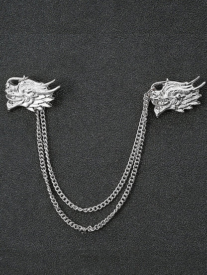 Christmas Reindeer Men's Collar Pins Elegant – Alloy