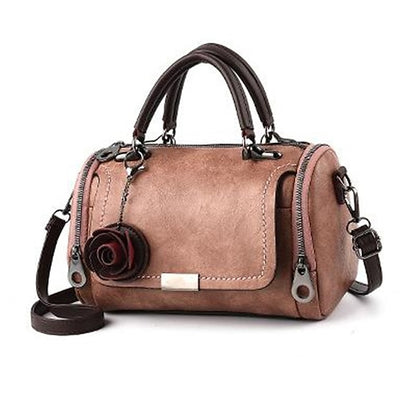 Vintage-Stil Floral Handtasche Damen Kunstleder