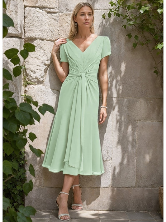 Bride Formal A-Line Wedding of Elegant Mother Dress Guest the