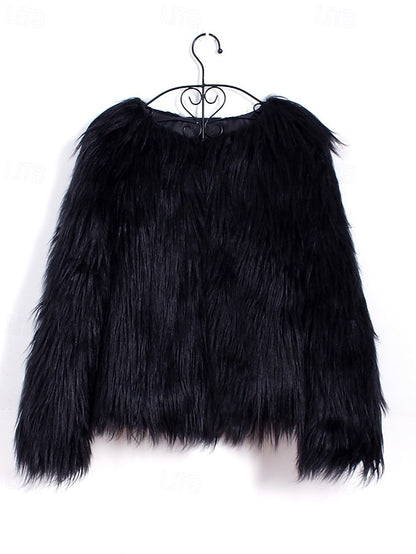 Furs Fur Comfortable Leathers Women's Coat Faux Warm