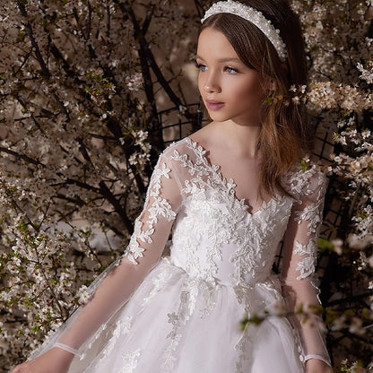 Girl Princess Flower Formal Dress Girls' First