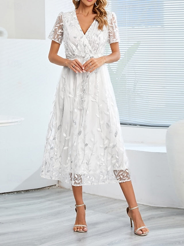 Women's Midi Dress A Line Dress Tulle Dress Elegant Party