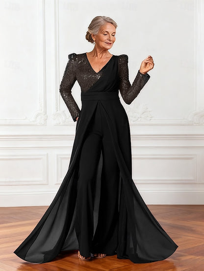 Bride Dress Shine Jumpsuits Elegant the of Sparkle Mother