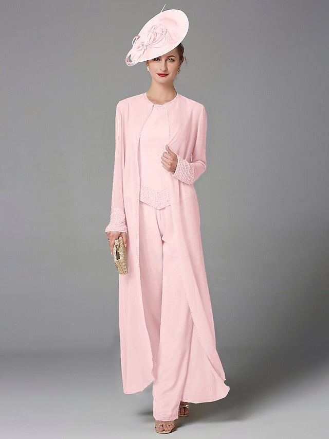 of Beach Bride the 3 Mother Wedding Formal Pantsuit Piece
