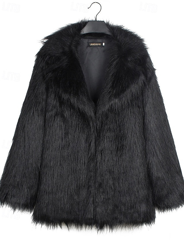 Comfortable Coat Warm Women's Furs Faux Fur