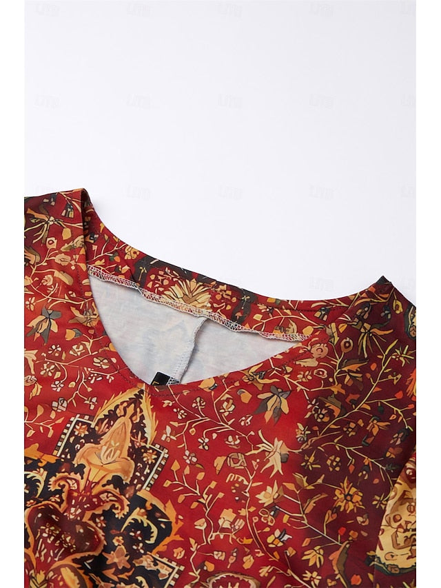 Women's Mini Dress Casual Dress Summer Dress Print Dress