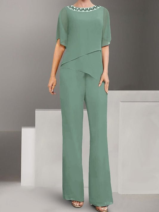Pantsuit Elegant Wedding of the Dress Mother Guest Bride Simple