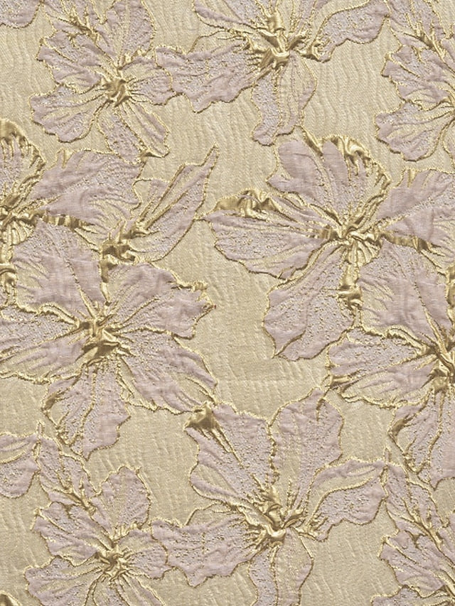 Brocade A-Line Elegant Formal Evening Gown Dress Jacquard