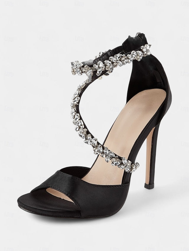 – Heels Stiletto Women's Rhinestone-Embellished Elegant